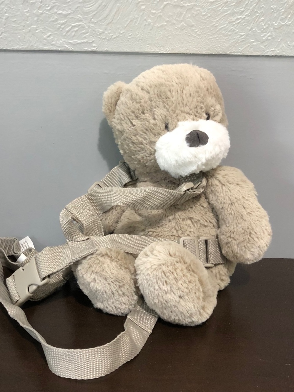 Eddie Bauer Bear 2-1 Backpack Harness Safety Leash, Pouch, Plush